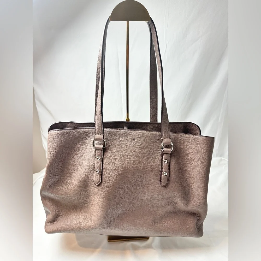 Kate Spade Larchmont Avenue Large Evangelie Satchel In Taupe